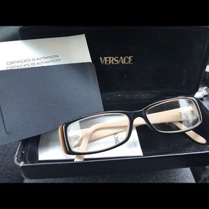 Versace rectangle eyeglasses